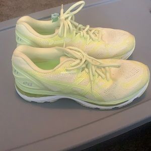 Bright neon yellow ASICS size 10